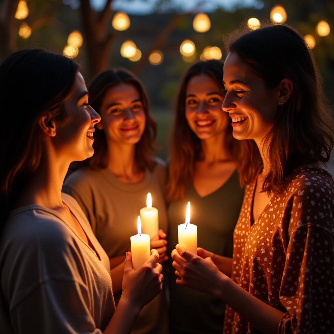 Comunidade feminina compartilhando frases curtas de vitória e superação pela fé