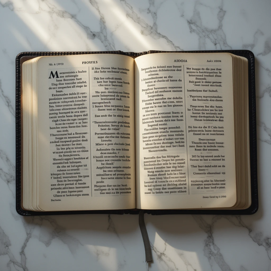 Bíblia com versículos e frases cristãs para atrair prosperidade anotadas