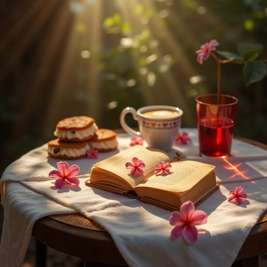 Bíblia aberta mostrando versículos e frases de superação em ambiente acolhedor com vela acesa