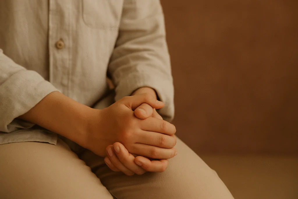 Pessoa refletindo em silêncio como parte do Perdão nas Práticas Espirituais