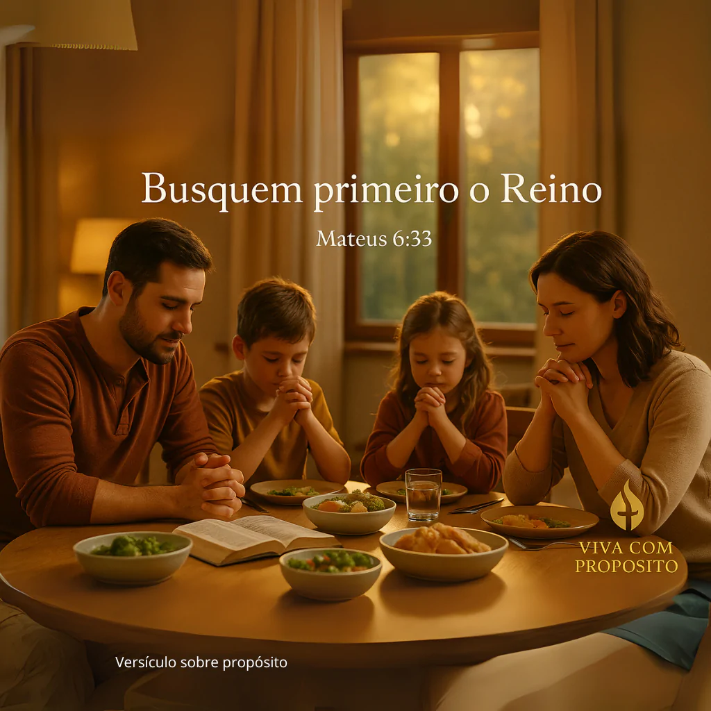 Família próspera aplicando versículo sobre propósito que trouxe união, paz e bênçãos financeiras ao lar